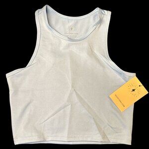 Azur Racerback Crop Tank - Small - Blue- NWT